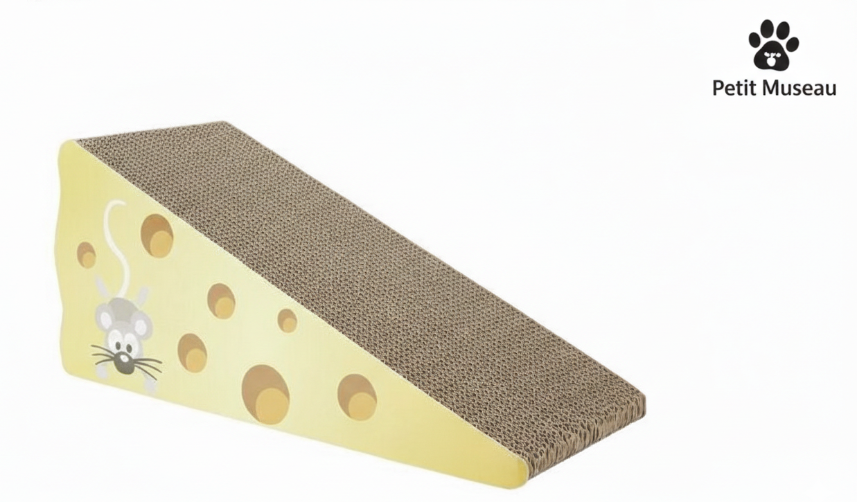🧀 Grattoir pour Chat "Cheese Fun" – Design Original en Carton