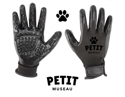 Gant de nettoyage animaux polyuréthane avec scratch 21x23cm (3 modèles)