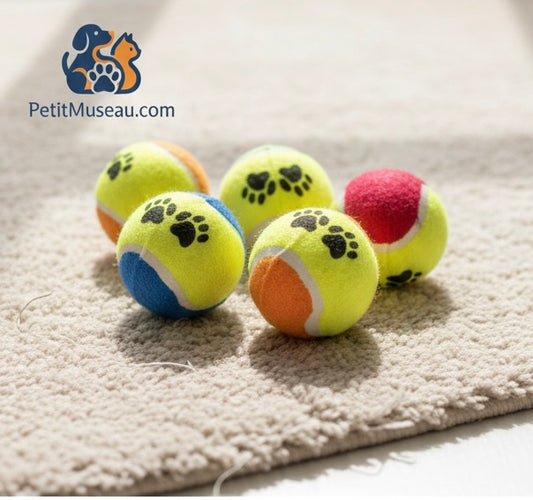 🎾 Lot de 5 Balles de Jeu "Pattes Rigolotes"