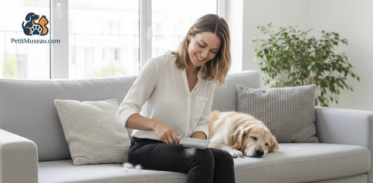 🐾 Brosse Silicone "Attrape-Poil" 3-en-1