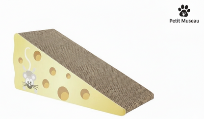 🧀 Grattoir pour Chat "Cheese Fun" – Design Original en Carton