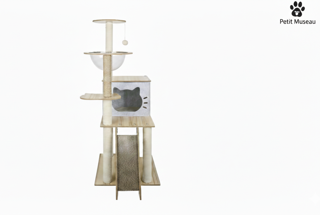 🐱 Arbre à Chat "Horizon" – Détente & Observation (120 cm)